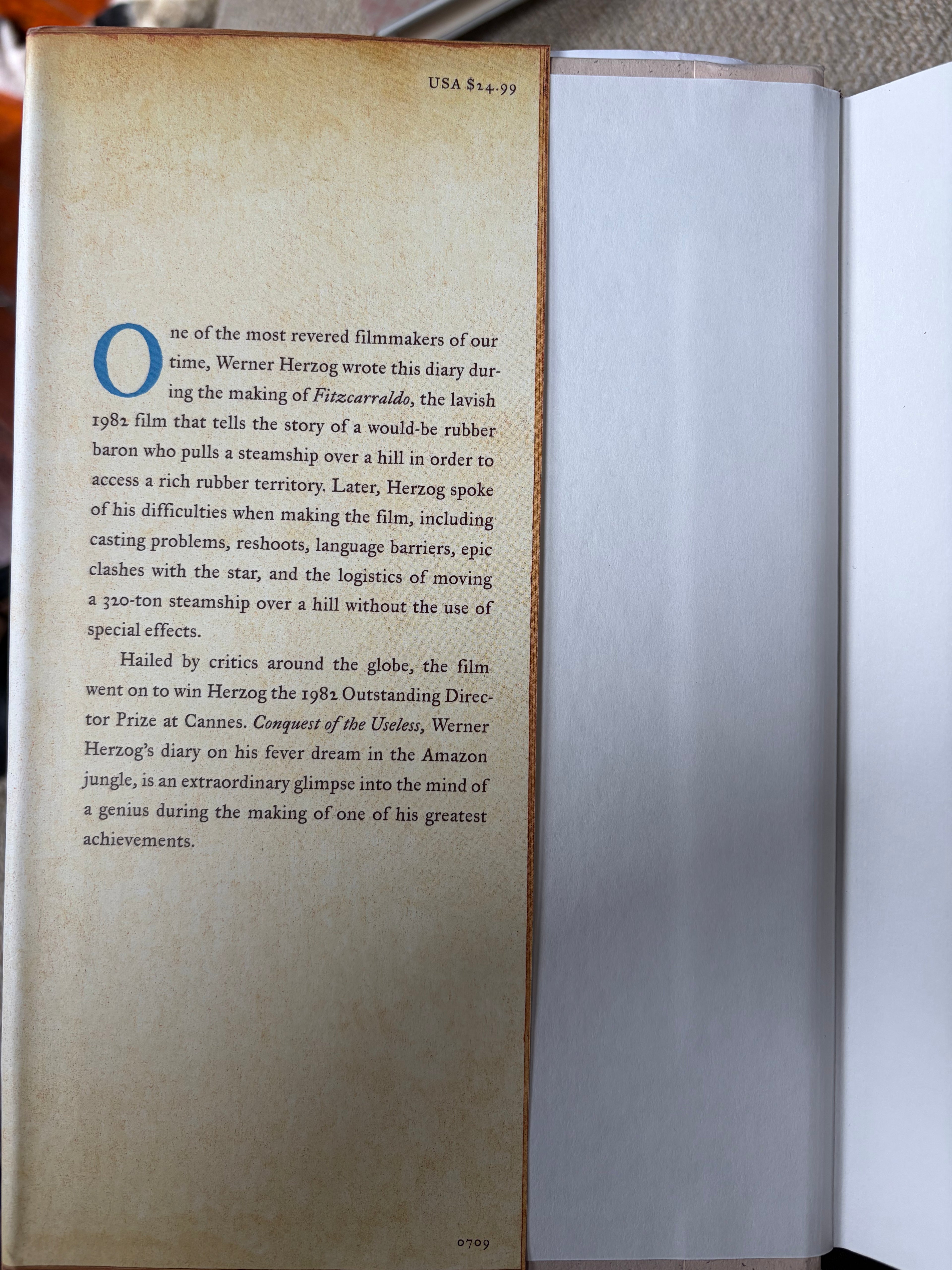 Conquest of the Useless by Werner Herzog - signed!